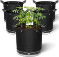 5 Pack 7 Gallon Self-Watering Grow Bags with Reservoir and Support Rings by Unknown