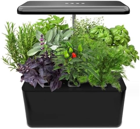 Hydroponics Growing System, Indoor Smart Garden LED Intelligent Vegetable Planting Machine, Plant Germination Kit Automatic Timer Healthy Freshs Herbs Vegetables (Black) - Image 3