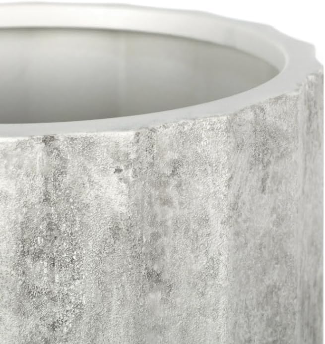 16 Inch Modern Gypsum Planter with Drainage Hole, Decorative Indoor Outdoor Plant Pot for Home Garden - Image 5