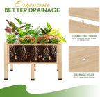 SPECRAFT Wooden Raised Garden Bed with Legs - 15 Inch Deep Elevated Planter Box for Deep-Rooted Plants, Ideal for Balcony, Patio, Easy Assembly (4x2 FT) - Image 4