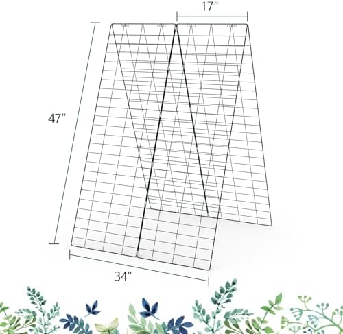 GIANTEX 16 Panels Cucumber Trellis, A-Frame Garden Trellis - Image 4