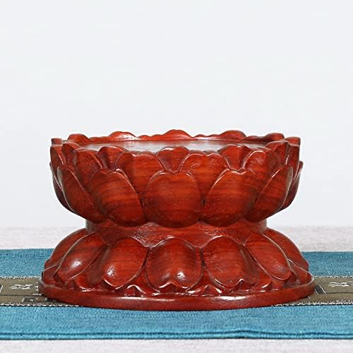 Chinese Wooden Rosewood Round Base Craft Antique Collectibles - Image 3