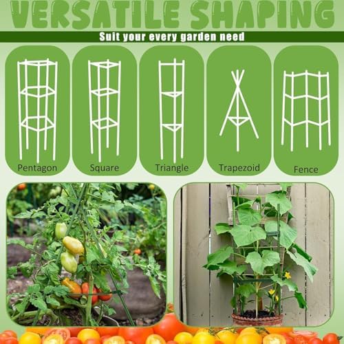 200 Pcs Adjustable Plant Stake Arm for Tomato Cage 11" Stake Connector - Image 4
