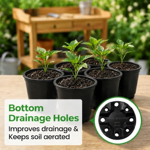 5 Pack Plastic Seed Starter Tray with 60pcs 3.5 inch Seedling Pots - Image 3