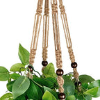 Mkono 2 Packs Fake Hanging Plant with Pot and Ceiling Hooks, Macrame Plant Hanger with Faux Vine Hanging Planter Greenery - Image 6
