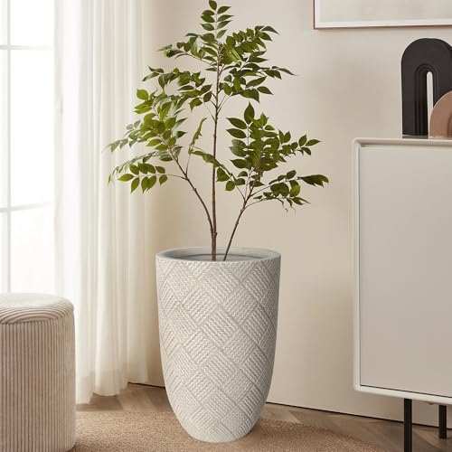 Oakrain Large Rustic Planters for Indoor Plants, 17.7" Tall Floor Planter - Image 6