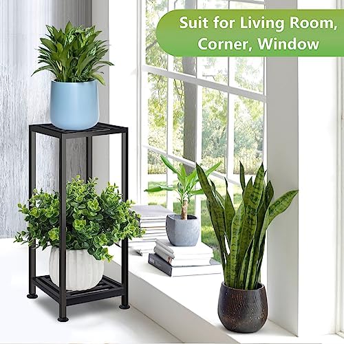 Lilybud--lily Plant Stand Indoor Outdoor Heavy Duty Wrought Iron Pedestal Stands Metal Plant Stand Decorative Flower Stand for Patio Garden Deck Living Room - Image 5