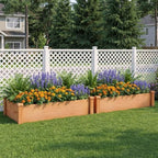 GIANTEX 48" Wooden Raised Garden Bed, Rectangular Planter Box, Orange - Image 2