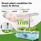 Ahopegarden Indoor Garden Hydroponics Growing System 12 Pods with LCD Touch Panel White & 52PCS Hydroponics Pods Kit - Image 5