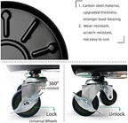 Choclaif Plant Caddy with Wheels,2 Pack Black Heavy Duty Plant Stand with Universal Wheels,Round Pot Trolley for Indoor (12) - Image 4