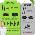 MIXC 250FT Drip Irrigation System Kit, Quick-Connect Garden Misting Watering System with 1/2” 1/4” Tubing Adjustable Nozzles Sprinklers for Indoor Outdoor Garden Potted Plant Lawn Greenhouse - Image 5