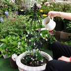 Metal Garden Trellis for Climbing Plants – 29.5" Durable Support - Image 5