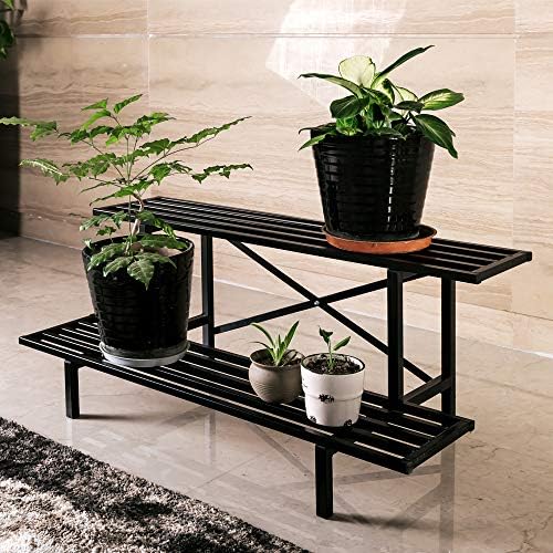 Zhongma 2 Tier Heavy Duty Metal Plant Stand indoor easy assembly - Image 5