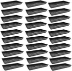 SUNPACK 10" x 20" Quad Thick Plastic Seed Starting Tray, Black, 2.5" (Pack of 30) - No Drainage Holes, Perfect for Greenhouse or Indoor Gardening - Ideal for Seedlings and Cuttings by SUNPACK