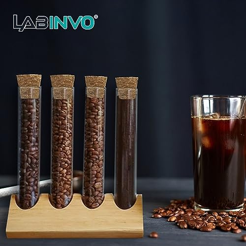 50 PCS of 34ml Glass Test Tubes with Cork Stoppers and Brush, Round Bottom, Thickness 1.0-1.2, 20x150mm, for Plants, Bath Salts, Party Decoration, Scientific Experiments, IN-TTS01 - Image 5