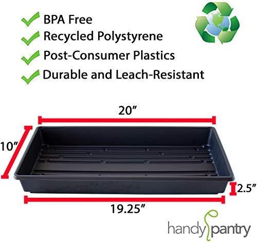 Handy Pantry 10-Pack 1020 Garden Growing Trays Without Drain Holes 10" x 20 - Image 2