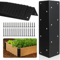 12 Pcs 11" x 3" x 3" Metal Raised Garden Bed Corner Brackets by ALFFUN