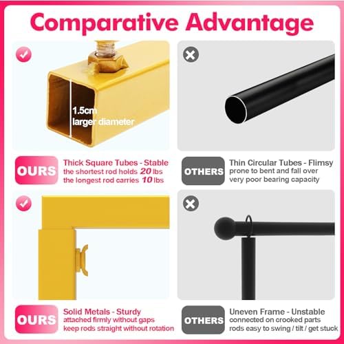Over The Table Rod Stand with Clamps Gold Table Arch Banner Stand - Image 3