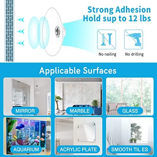 12 Inch 2 Pack Plant Window Boxes Shelf Sill Suction Cup Planter, 5-Inch Extra Wide Window Sill Extender with Load Bearing Bracket for Herbs, Succulents, Clear Acrylic Indoor Plant Stand, Planter Holder1 - Image 4