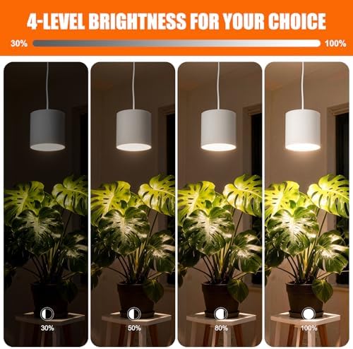 Hanging Grow Lights for Indoor Plants with Timer, 24W 3600K Full Spectrum - Image 4