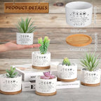 12 Pcs Team Appreciation Gifts for Employees Succulent Pots - Image 2