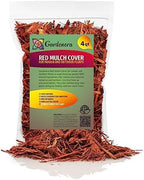 Gardenera Red Mulch - Retain Moisture and Promote Healthy Root Growth in Your Landscape - 4 QUARTS by Gardenera