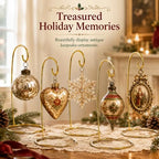 Ornament Stand Set of 10 – Gold Metal Wire Display Holders for Ornaments, Suncatchers, Air Plants, Mini Wreaths & Hanging Decor – 7 Inch Tabletop Display Stands for Year Round Home Decor - Image 7