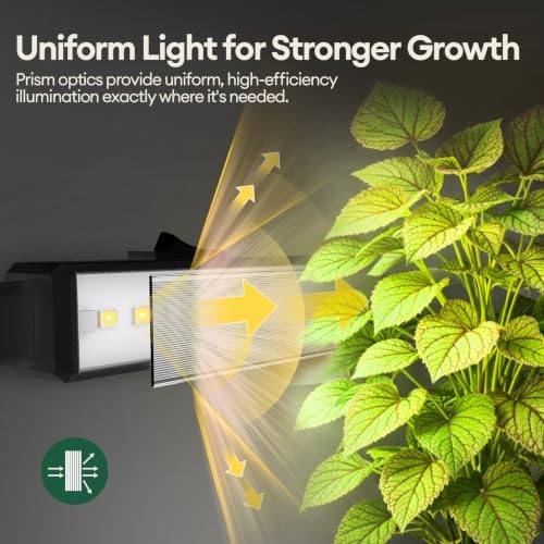 Maygrove Grow Lights for Indoor Plants, Sunlike Full Spectrum 5000K 2FT LED Growing Lamp 120W (8 x 15W), T5 Grow Light Strip for Seed Starting, Vegetables, Linkable, Black, 8-Pack - Image 4