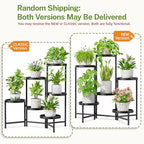 iDavosic.ly 6 Tier Large Plant Stand Indoor Outdoor, 10 In Wide Tray, Black - Image 2