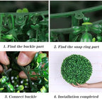 Decorative Faux Greenery Fake Plants 20in, Grass Balls Decorative Decor, Garden Spheres Outdoor, Decorative Balls for Home Decor, Artificial Plant Topiary Ball Tree - Image 7