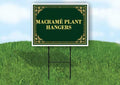 Macramé Plant Hangers St. Patrick'S Day Irish Clover Fancy Gold Double Sided 18x24 in. Yard Road Sign by WorkHouseSigns