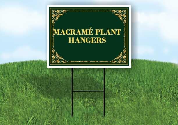 Macramé Plant Hangers St. Patrick'S Day Irish Clover Fancy Gold Double Sided 18x24 in. Yard Road Sign by WorkHouseSigns