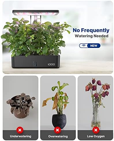 iDOO Smart Hydroponics Growing System with 12 Pods Kit Indoor Herb Garden - Image 3
