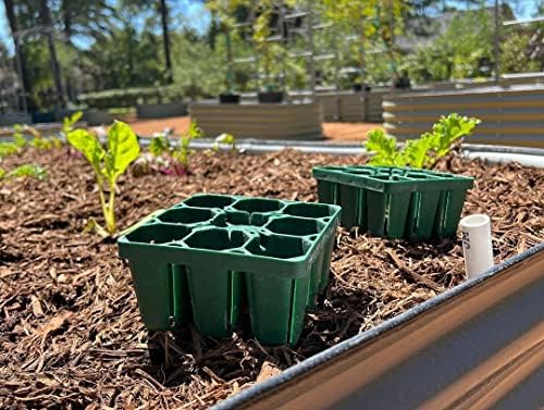 Vego garden Standard Seedling Trays Without Lids, 8 Pack for Seedlings Reusable Propagator Growing Starter Tray, Germination Trays Kit for Greenhouse/Garden (8-Cell per Tray) - Image 7