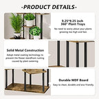 AZERPIAN 7 Tier Tall Plant Stand Indoor Corner Tiered Shelf Metal MDF Board - Image 5