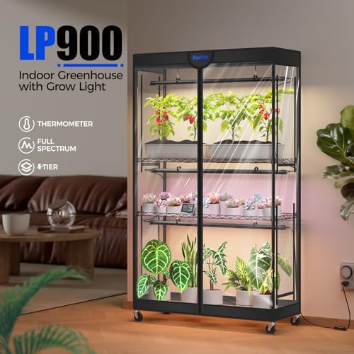 Barrina LP900 Indoor Greenhouse with 3 Full Spectrum Modes Light, 4 Tier - Image 2