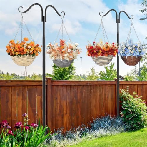 4 Pcs Round Hand Woven Rattan Hanging Planter Basket Set,8 in - Image 6