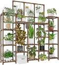 GENTINGBRO Plant Stand Indoor Outdoor 63" Tall Plant Shelf for Plants 14-Tier Large Plant Sheves for Living Room Heavy Duty Plant Rack Garden Balcony Patio Hanging Planter by Gentingbro