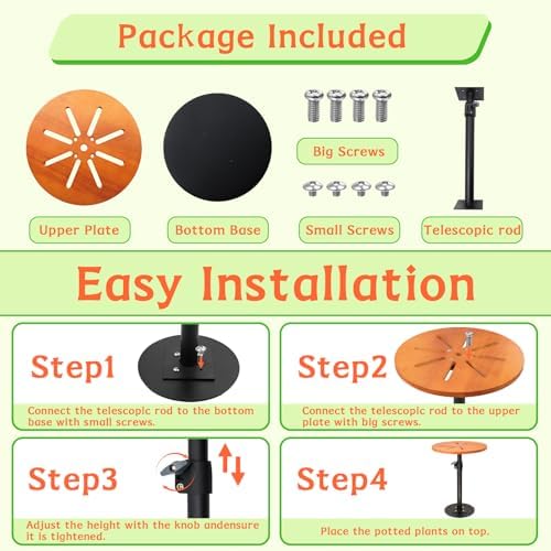 Plant Risers for Inside Pots,12-21" Adjustable Plant Inserts for Large Pots - Image 6
