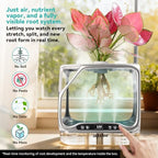 Aeroponics Growing System with Grow Light & Humidifier - Smart Indoor Garden, Visual Root Observation, RGB Mood Lighting, for Plants, Mushrooms - Desktop Hydroponic Planter - Image 3