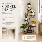 5 Tier Plant Stand Indoor Outdoor, Tall Flower Display Stand, Multi-Tiered Plant Rack Shelf for Plants, Corner Plant Stand for Indoor Plants Multiple, Tiered Plant Shelves for Balcony, Living Room,Sunroom,Their Patio,etc. - Image 5
