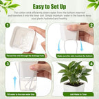 30 Pack 2.5" Small Self Watering Pots for Indoor Plants Clear Mini Self Watering Plant Pot with Water Level, Drainage Holes 30 Plastic Label 3 Planting Tools, Rope for Propagation Succulents - Image 4