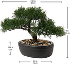 Artificial Bonsai Tree Juniper Faux Plants Indoor Small Fake Plants Decor with Ceramic Pots for Home Table Office Desk Bathroom Shelf Bedroom Living Room Farmhouse Decorations - Image 6