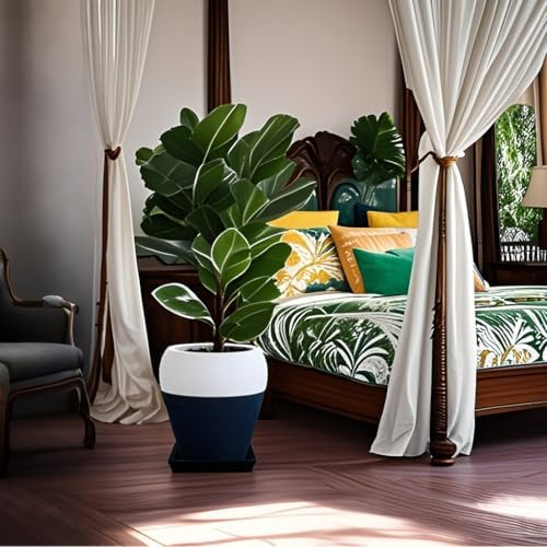 Square Plant Saucer 16 Inch 5 Pack, Planter Trays for Flower Pots, Plant Water Catcher Drip Dishes, Plastic Bottom Watering Plates Indoors and Outdoors - White - Image 6