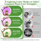 VINGLI 48" Rolling Plant Stand with Grow Lights, 8-Tier, Black & Brown - Image 5