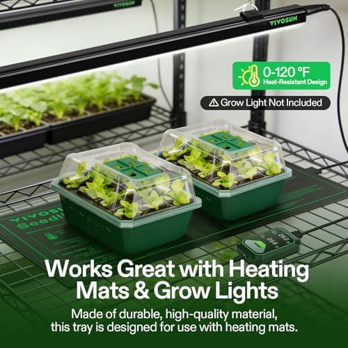 VIVOSUN 6-Pack Seed Starter Trays & 10"x20.75" Seedling Heat Mat - Image 6