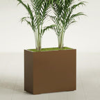Greenline Alice Tall Rectangular Fiberglass Planter, Outdoor Planter Box - Image 2