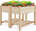 Yaheetech 34" Raised Garden Bed with Legs, Wooden Planter Box, 2Pcs by Yaheetech