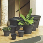 Crescent Garden Brunello Planter, Classic Rolled-Rim Plant Pot, Lightweight, Indoor & Outdoor Large Flowerpot - UV Safe & Frost Resistant - 27" W (Rust) - Image 5