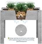GarveeHome 34×30×18IN Elevated Raised Garden Bed, Ergonomic Fir Planter Box - Image 4